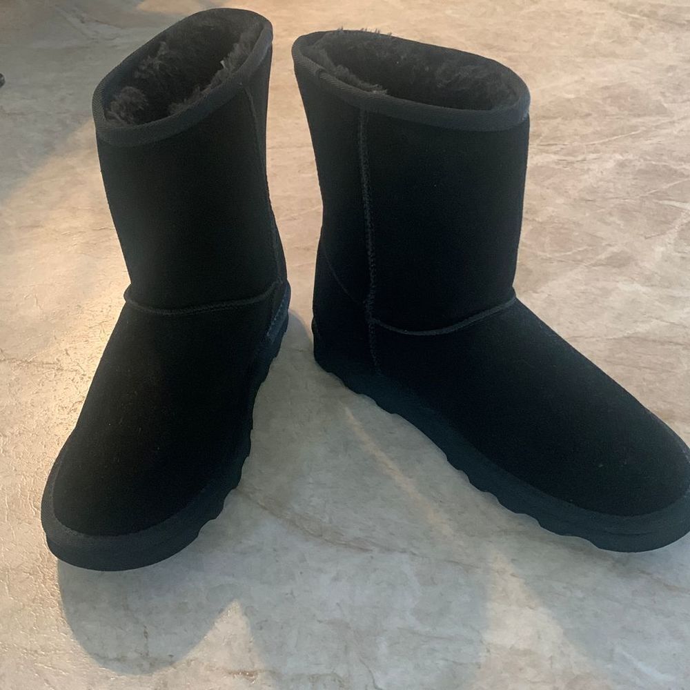 Black Suede Boots NEW